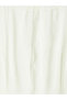 Ecru modal blend dress with fitted waist - 3