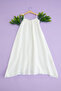 Basic Strappy Skirt with Ripped Hem Girls' Muslin Dress - 3