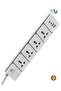 Extension Power Socket 4 Outlet + USB with 3M Cable – Heavy Duty Power Strip with Switch, High-Quality Copper Multi Plug for Home & Office