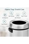 65L Commercial Trash Can, Stainless Steel Open Top Garbage Bin with PP and ABS Composite, Large Capacity Dustbin for Kitchen, Restaurant, Hotel, Office - Rust Resistant and Easy to Clean - 5