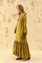 Green Muslin Flounce Dress - 2