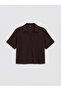 Brown Crinkle Women's Shirt - 4