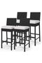 Modern Velvet Bar Stool with Sturdy Metal Frame, 65cm Counter Stool for Kitchen Island, Living Room and Dining Area, 150kg Weight Capacity Comfortable Tall Stool - 2