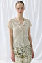 Linen Short Sleeve Knitwear Cardigan - Stone - 2