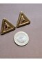Triangle Women's Gold Earrings - a Quality Steel - Does Not Tarnish - 5