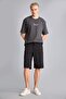 100% Cotton Boxy Fit Back Printed Short Sleeve Anthracite T-Shirt H8472Ax26Hs - 2