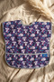 Koala Dream Liquid-Proof Baby Food Bib with Pockets - Purple Patterned Stain-Proof Wide Supplementary Food Bib 6-2 - 7