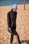 Black Full Covered Hijab Swimsuit 4-Piece Lycra Swimsuit Set M2330 - 2