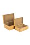 2-Piece Cream Wooden Decorative Box 24X16X10Cm 30X20X12Cm - 2