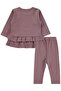 Cat Printed 6-18 Month Set - Brown - 4