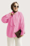 6408- Stylish Comfortable Tie-Detailed Woven Poplin Fabric Women's Shirt - 2