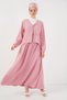Women's Ayrobin Kimono Skirt Double Set - Pink 1117 - 4