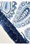 Paisley Tassel Throw Pillow Cover Blue (43X43 cm) - 3