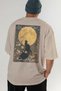 90 Cats for the Sake of Cats Printed Beige Oversize T-Shirt 100% Cotton Unisex Cat Lover Premium Design - 6