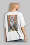 For the Love of Cats 76 Cat Printed White Oversize T-Shirt 100% Cotton Unisex Cat Lover Premium Design - 3