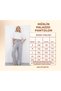 Muslin Palazzo Trousers Women's Summer Loose Wide Leg Casual Comfortable Elastic Waist Pocketed Daily Stylish Trousers - 5
