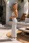 Women's Slim-Fit Maxi Dress with Thin Straps - 4