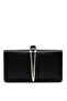 Varol 721 Box Satin Women's Evening Dress Bag Black - 2