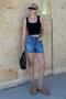 Blue High Waist Pocketed Jean Shorts Mg2091 - 6