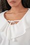 Women's Long Sleeve Crop Blouse 1449 - White - 6