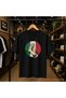 Italy Printed 100% Cotton Oversize Loose Regular Fit Crew Neck T-Shirt