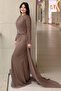 Fashion Night Drapeli Stone Embroidered Tulle Evening Dress - 3