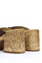 Frm 703 Thick Heeled Cross-Strapped Slippers - 4