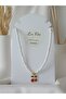 Cherry Necklace Women White Beads Kids Necklace Short Choker - 3