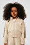 Girl Beige Tracksuit Top - 2