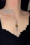 Vajra Model Spiritual Power Design Natural Stone Necklaces Amethyst Pink Quartz Carnelian Tiger's Eye - 3