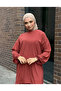 Crepe Fabric Elastic Trousers Tunic Double Set