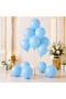Blue Color Latex Macaron Balloons (30 cm) - 50 Pieces - 2