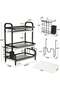 Premium 3-Layer Dish Drainer Rack for Kitchen Counter, Space Saving Drying Stand with Removable Water Tray - 3