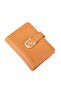 Women's Soft Textured Small Wallet with Card Holder, Brown - 5