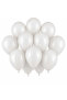 White Color Latex Pastel Balloon (30 cm) - 12 Pieces