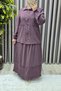Women's Clothing Plus Size Linen Cubra Sports Skirt Set - 4