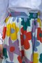 100% Cotton Colorful Floral Lined Summer Midi Length Girls' Hijab Skirt - 3