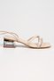 Women's Ankle Strap Transparent Heeled Evening Dress Shoes - 4