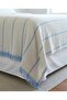 Blue Striped Double-Sided 4-Layer Muslin 100% Cotton Single Bedspread/Bed Sheet 180X240 cm - 3