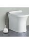 toilet brush with holder compact round design comfortable toilet brush and holder set handle - easy to store - 7