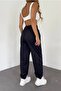 Women's Jogger Extra High Waist Compact Combed Cotton Sweatpants (Not Elasticated Cuffs) - 2