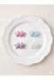 4-Piece Shiny Double Star Figured Soft Hair Clips for Babies with Less Hair
