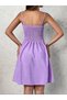 Women's Rope Strap Gipeli Patterned Short Single Jersey Dress - 5