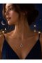 Moon Star Steel Infinity Necklace (Silver Color) - 2