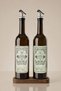 750 ml Set of 2 Glass Oil Dispensers with Wooden Stands – Leak-Proof, Drip-Free, Smart Lids for Olive Oil & Sunflower Oil Bottles - 2