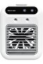 Mini Air Conditioner Fan with Humidifier Mist Cooler, Portable USB Rechargeable Cooling Fan, 2-Speed Personal Air Cooler with 1800mAh Battery for Home Office Dorm Car Travel