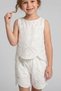 Dmb Girls' Shorts Set Ecru m 0803 - 2