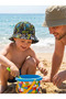 Bucket Hat for Children Aged 3-6 - Quick-Drying Summer Hat with Football and Sailor Patterns (Size 50 cm)