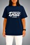 Oversize Best Dad Yes Chest Printed Unisex T-Shirt - 2