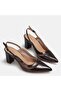 Large Size Stiletto 41-42-43-44-Brown - 2